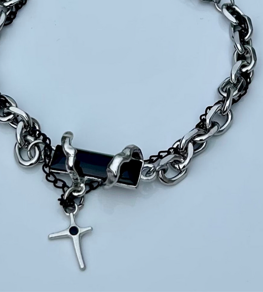 SHADOW CROSS LAYERED BRACELET