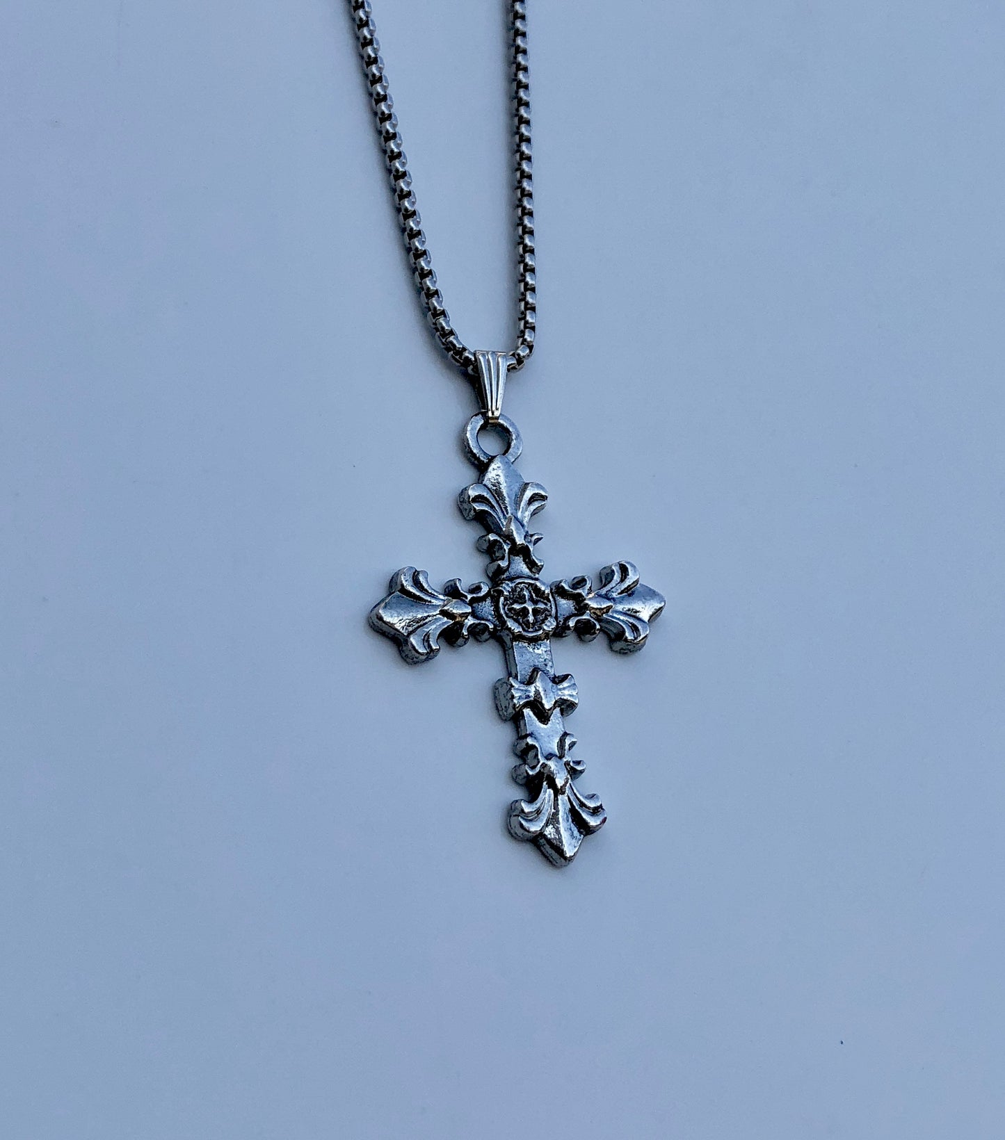 Fluer Cross Necklace