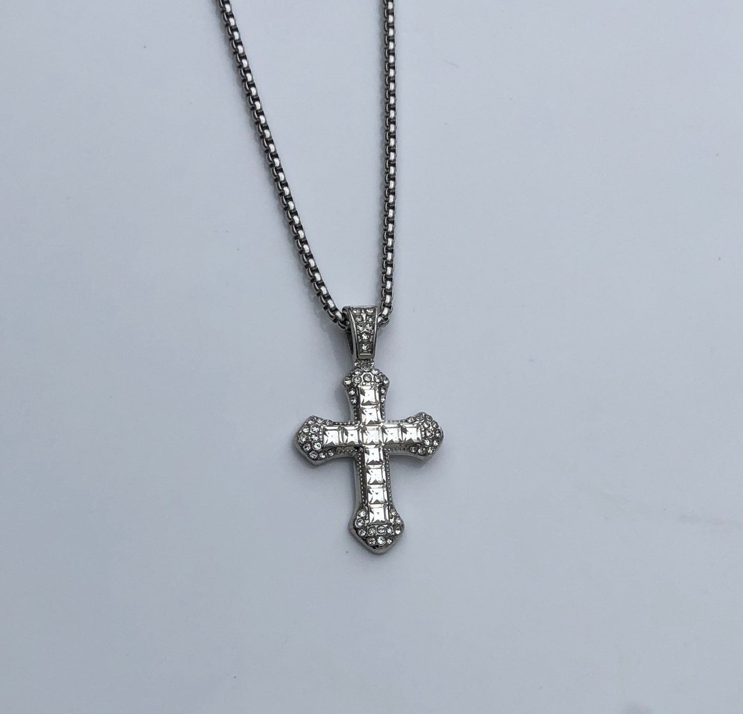 ICED OUT CROSS NECKLACE