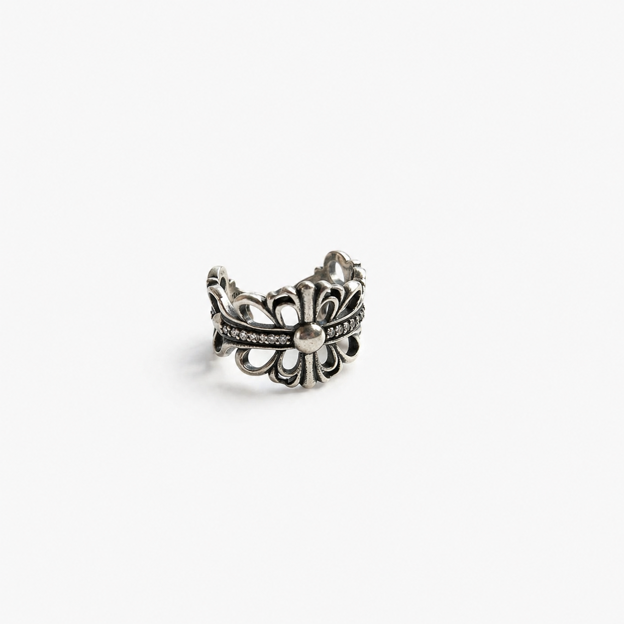 Double Floral Ch Ring