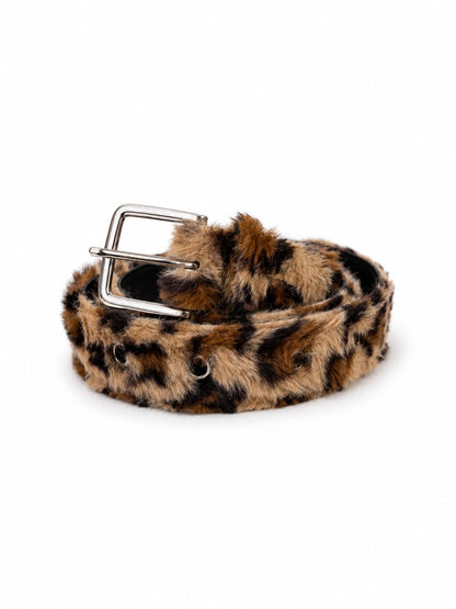 Leopard Fur Belt