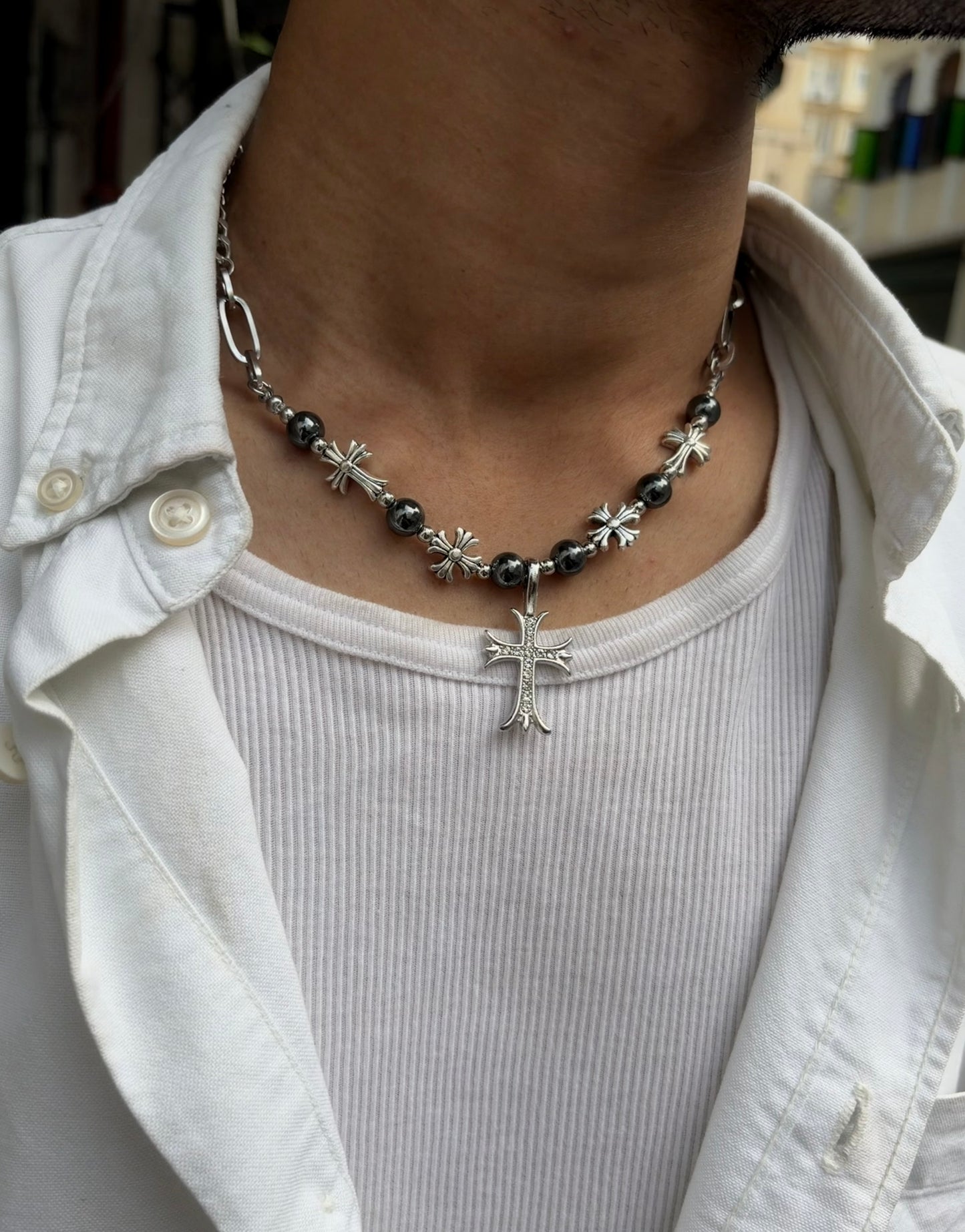 Chrome Creed Necklace