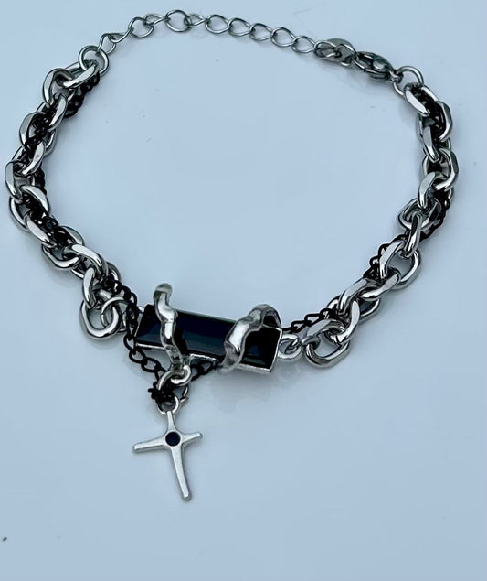 SHADOW CROSS LAYERED BRACELET