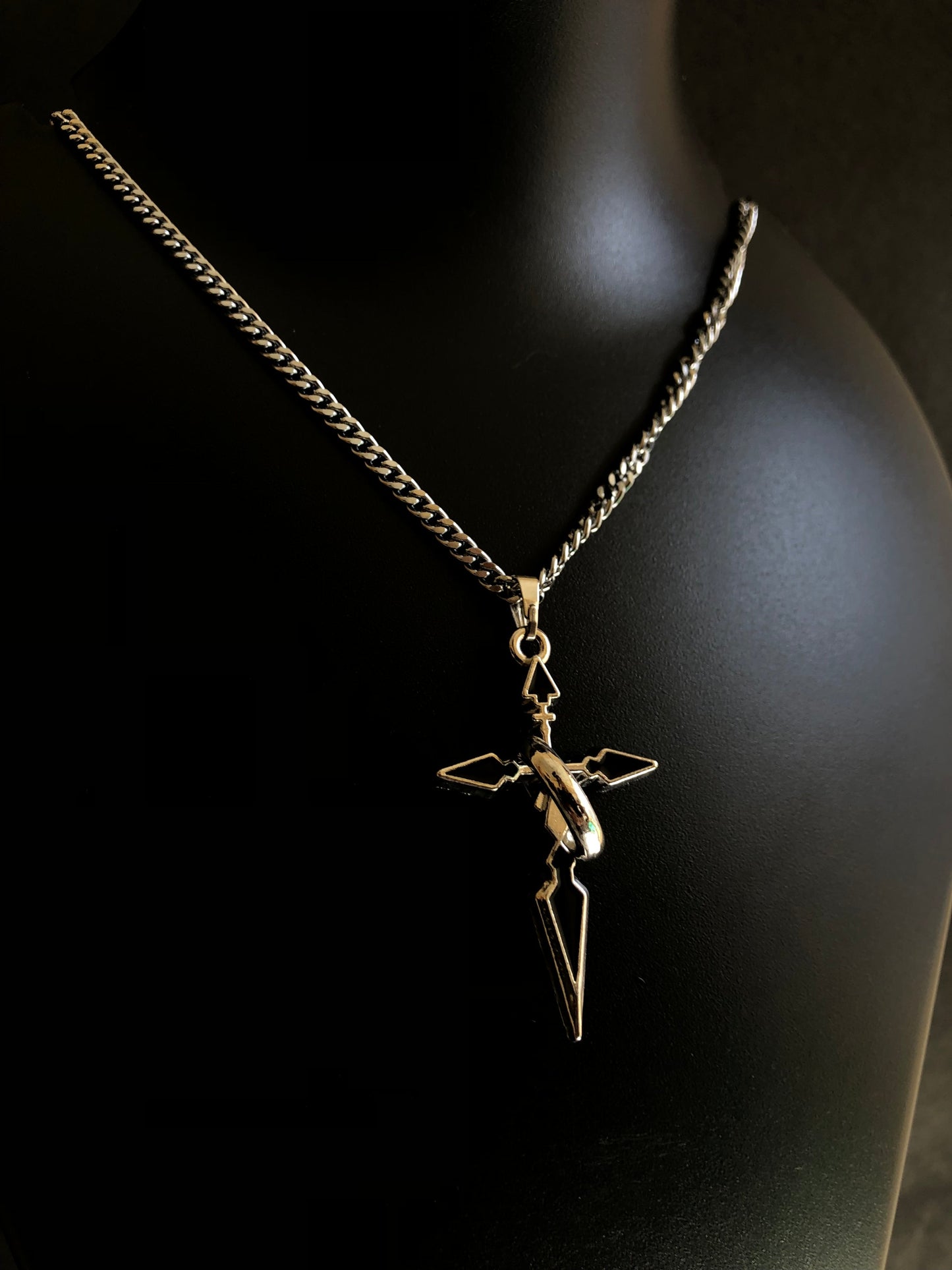 Cross of thorns necklace