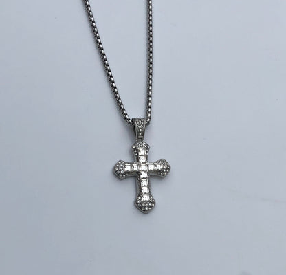 ICED OUT CROSS NECKLACE