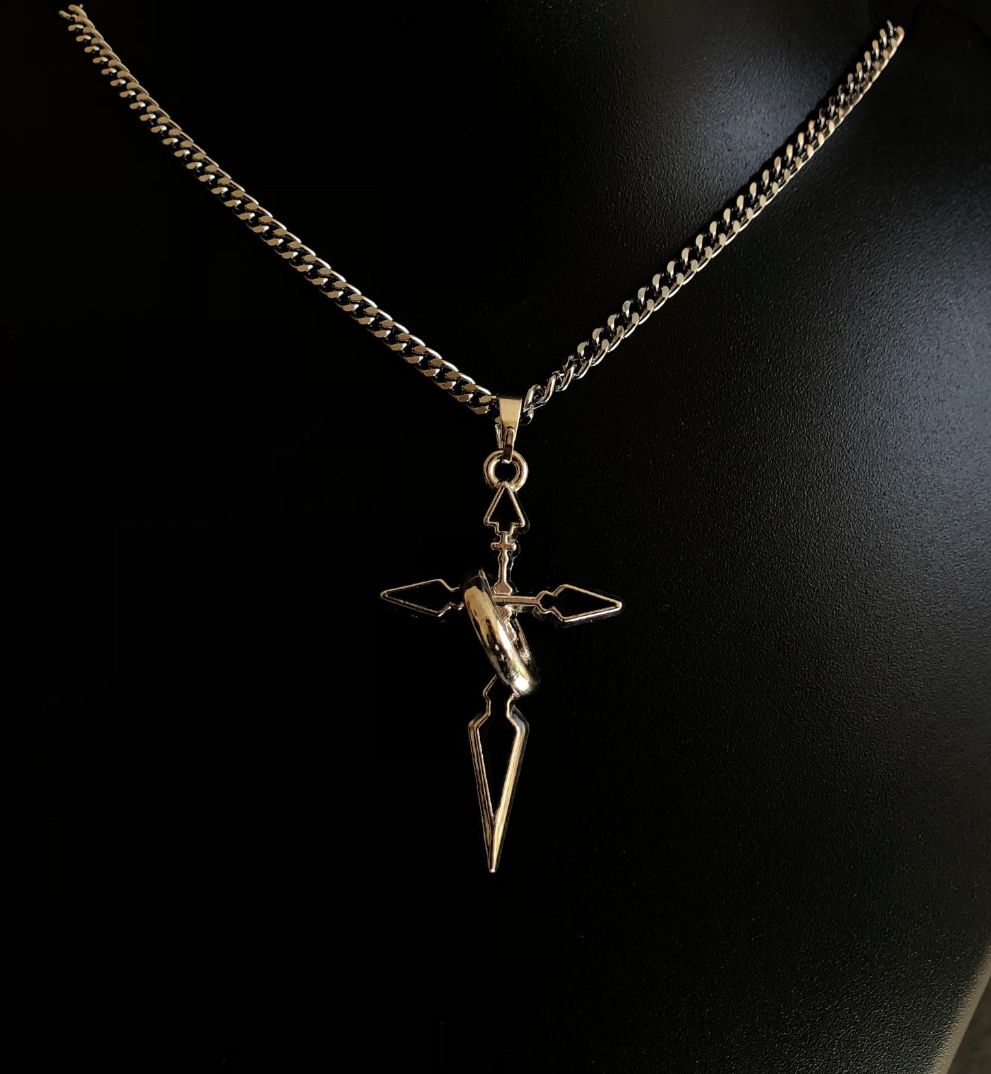 Cross of thorns necklace