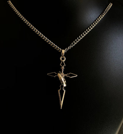 Cross of thorns necklace