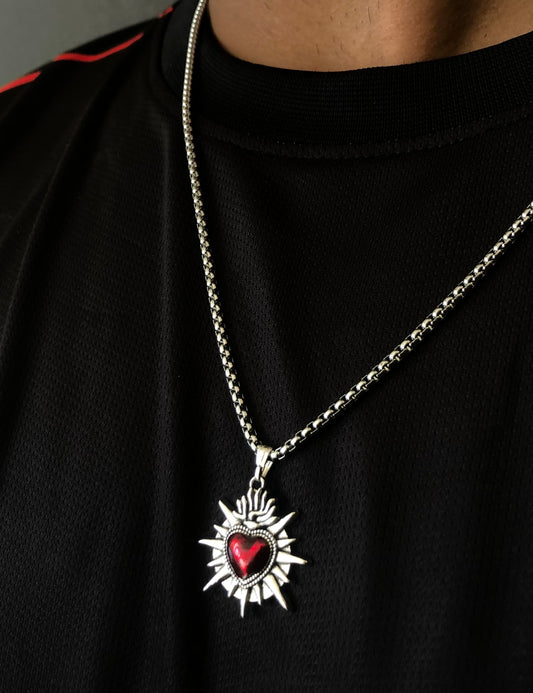 The Crimson Heart Relic Necklace
