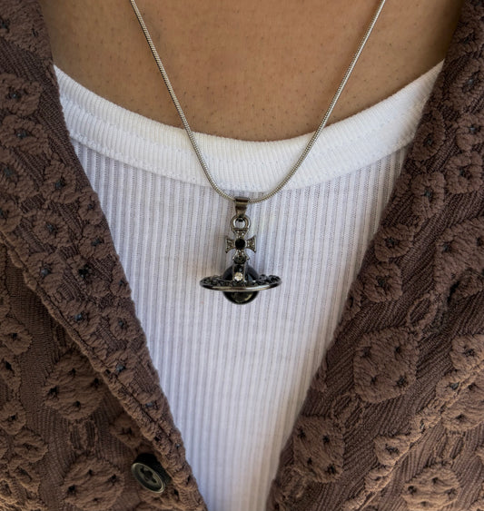 Stellar Orb Necklace (Black)