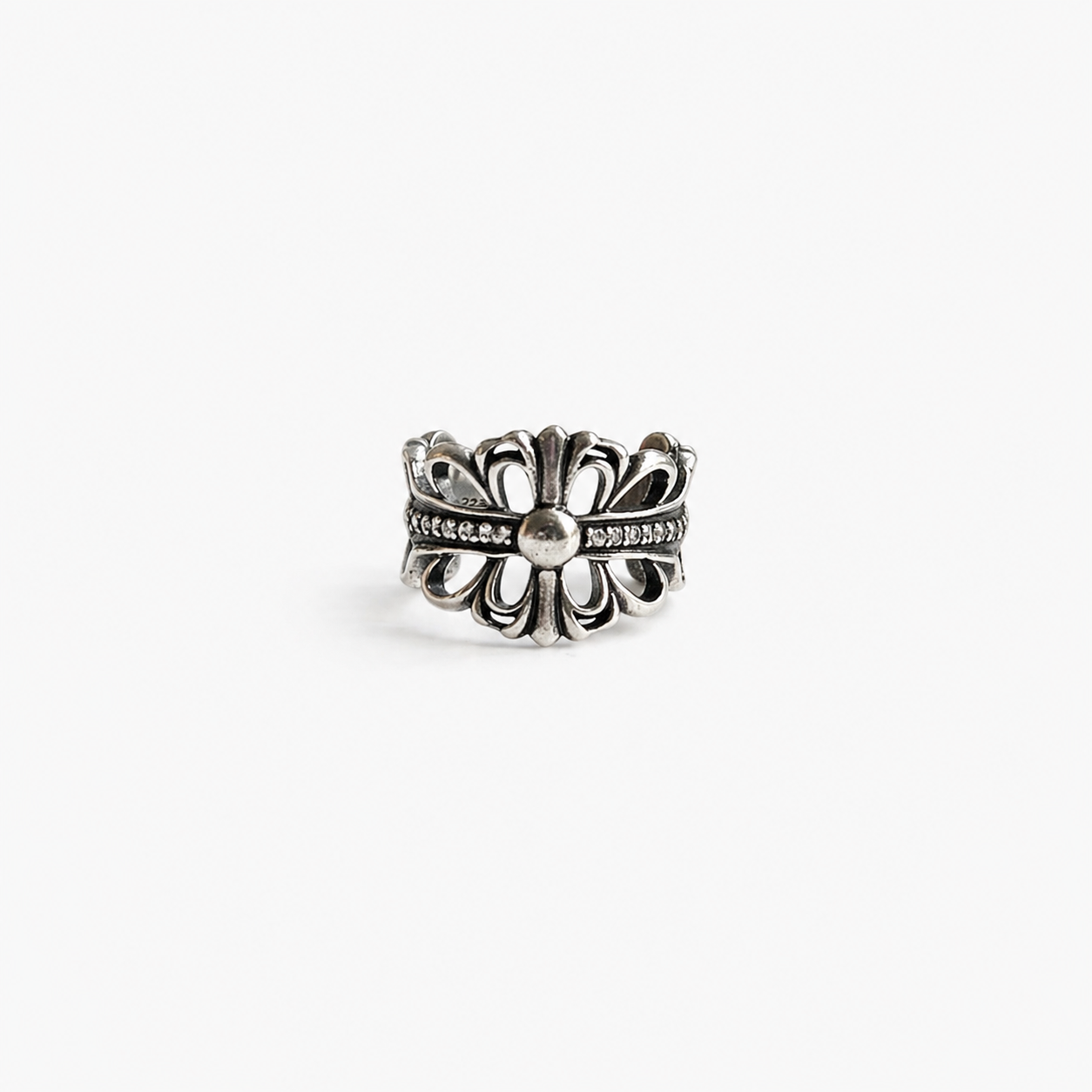 Double Floral Ch Ring