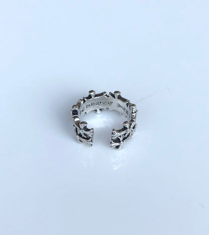 CHROME CROWN RING