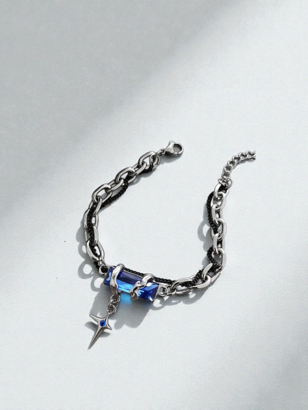 SHADOW CROSS BRACELET (Blue) – COSMORA
