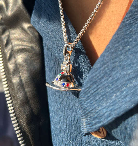 Stellar Orb Necklace (Black)