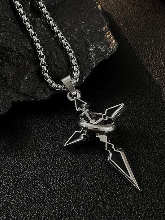Cross of thorns necklace